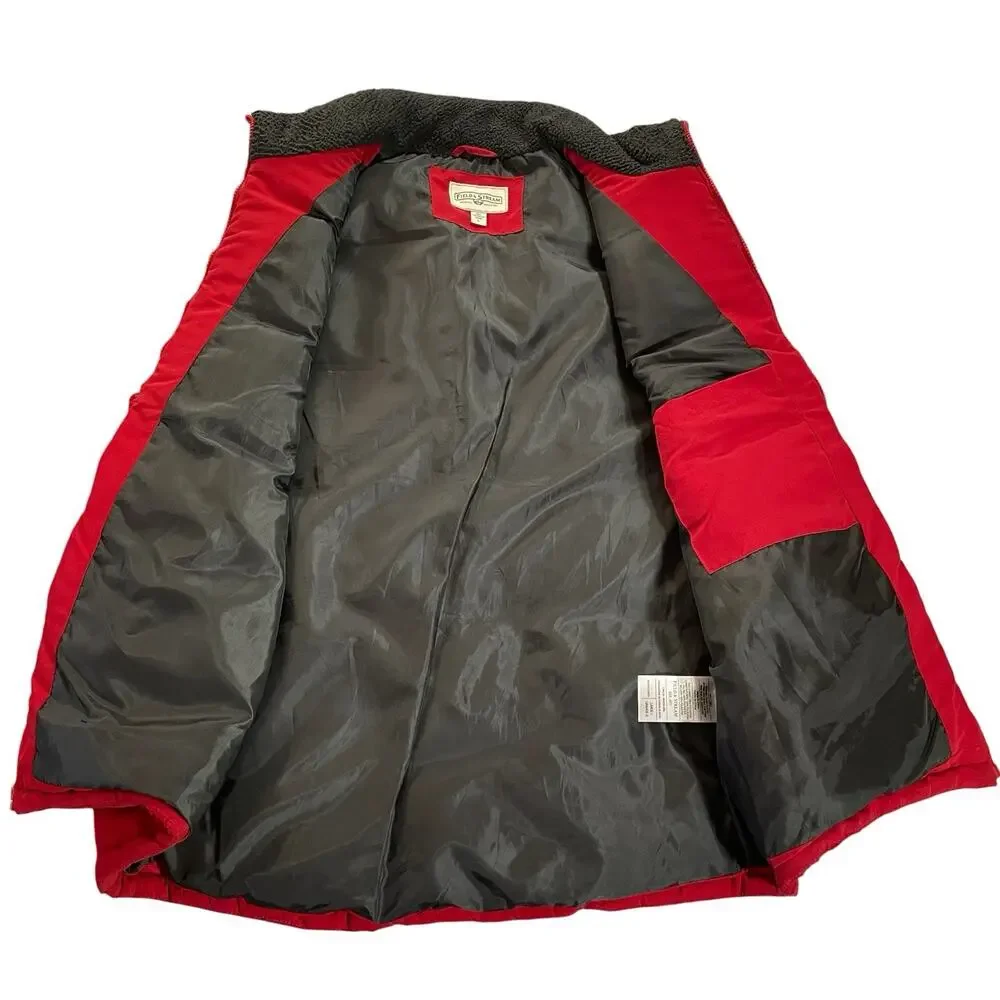 Field & Stream Puffer Vest Men's Large Red Insulated Quilted